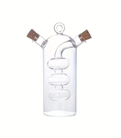 Glass Dispenser with Dual Spout (Oil & Vinegar) Three Balls Glassware Suppliers in Dubai UAE