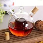 Glass Oil & Vinegar Dispenser Bottle with Dual Spout - Image 3